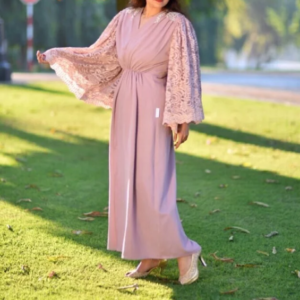 Dantail sleeves maxi Dress